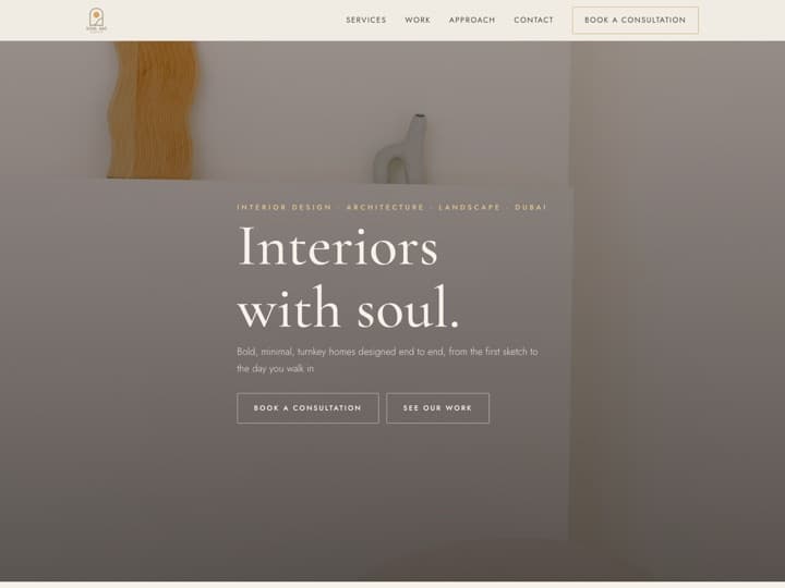 Soul 360 Design — Interiors website